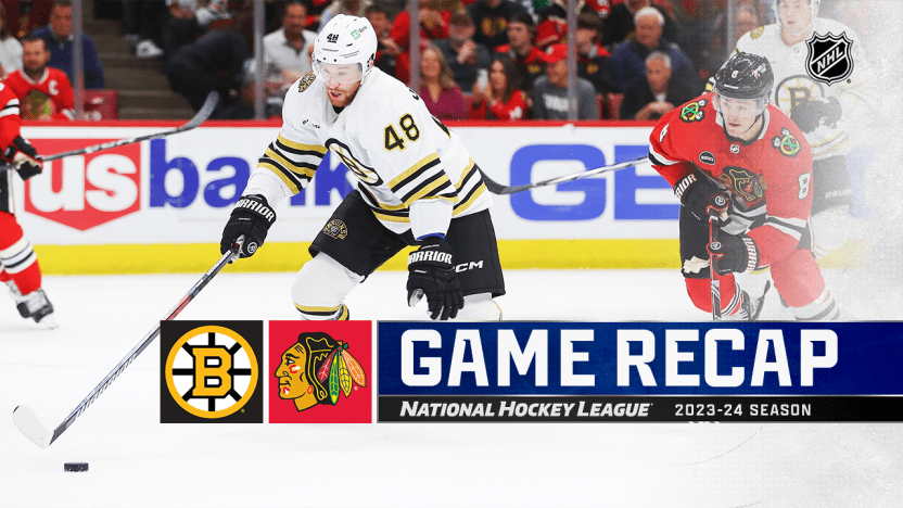Jogo entre o Chicago Blackhawks e o Boston Bruins em 24/10/2024 – By Bruce Miles / NHL.com Independent Correspondent - Fonte: NHL, (2024)