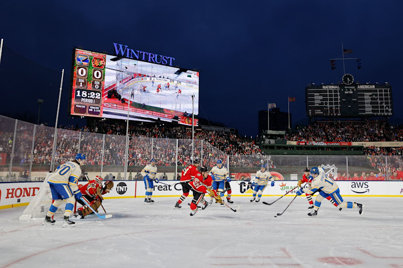 Jogo do Winter Classic 2025 entre Blackhawks e Blues – Fonte: NHL (2025)