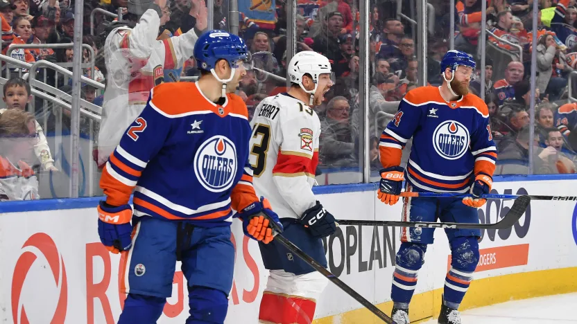 Jogo entre Florida Panthers e Edmonton Oilers no Rogers, em Edmonton, no dia 17/12/2024- Fonte: NHL (2024)