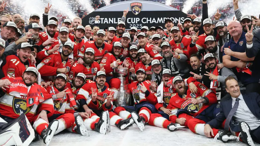 Panthers bi campeoões da Stanley Cup - Foto: Nicholas J. Cotsonika @cotsonika - Fonte: NHL (2025)
