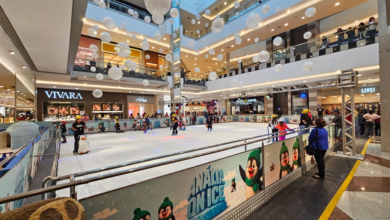 Pista de Gelo do Shopping Anália Franco – Foto: Victor Valêncio - Fonte: Ice Hockey Br