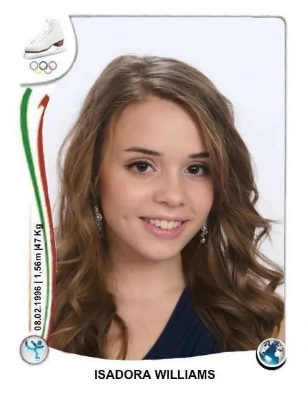 A patinadora Isadora Williams, quando competia no juvenil – Fonte: Alchetron (2025)