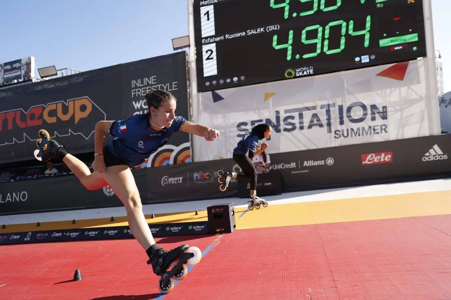 De Speed na copa do mundo de patinação freestyle Milão 2025- Fonte: World Skate (2025)