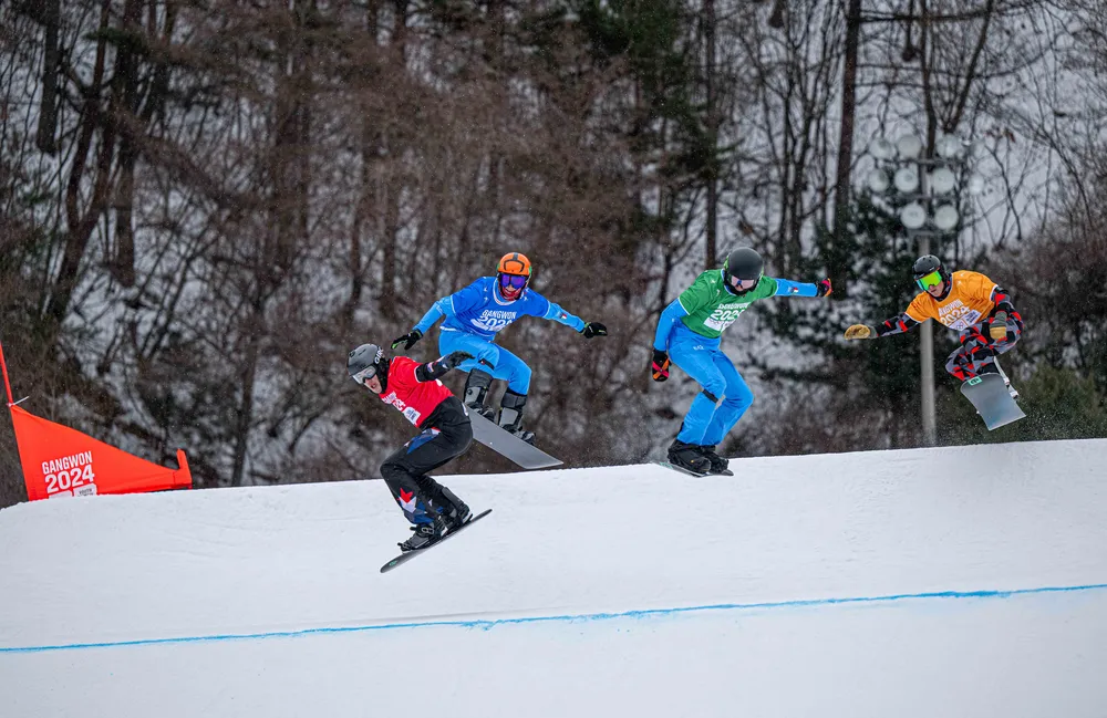Competidores de Snowboard cross em Gangwon-2024 – Fonte: fis-ski.com (2024)