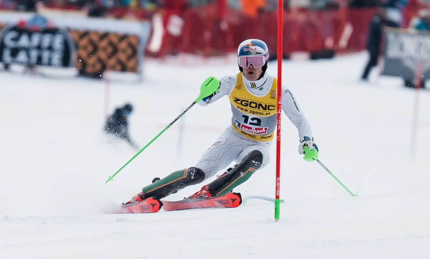 Lucas Pinheiro Braathen em Saalbach 2025 - Foto: Rafael Bello/COB