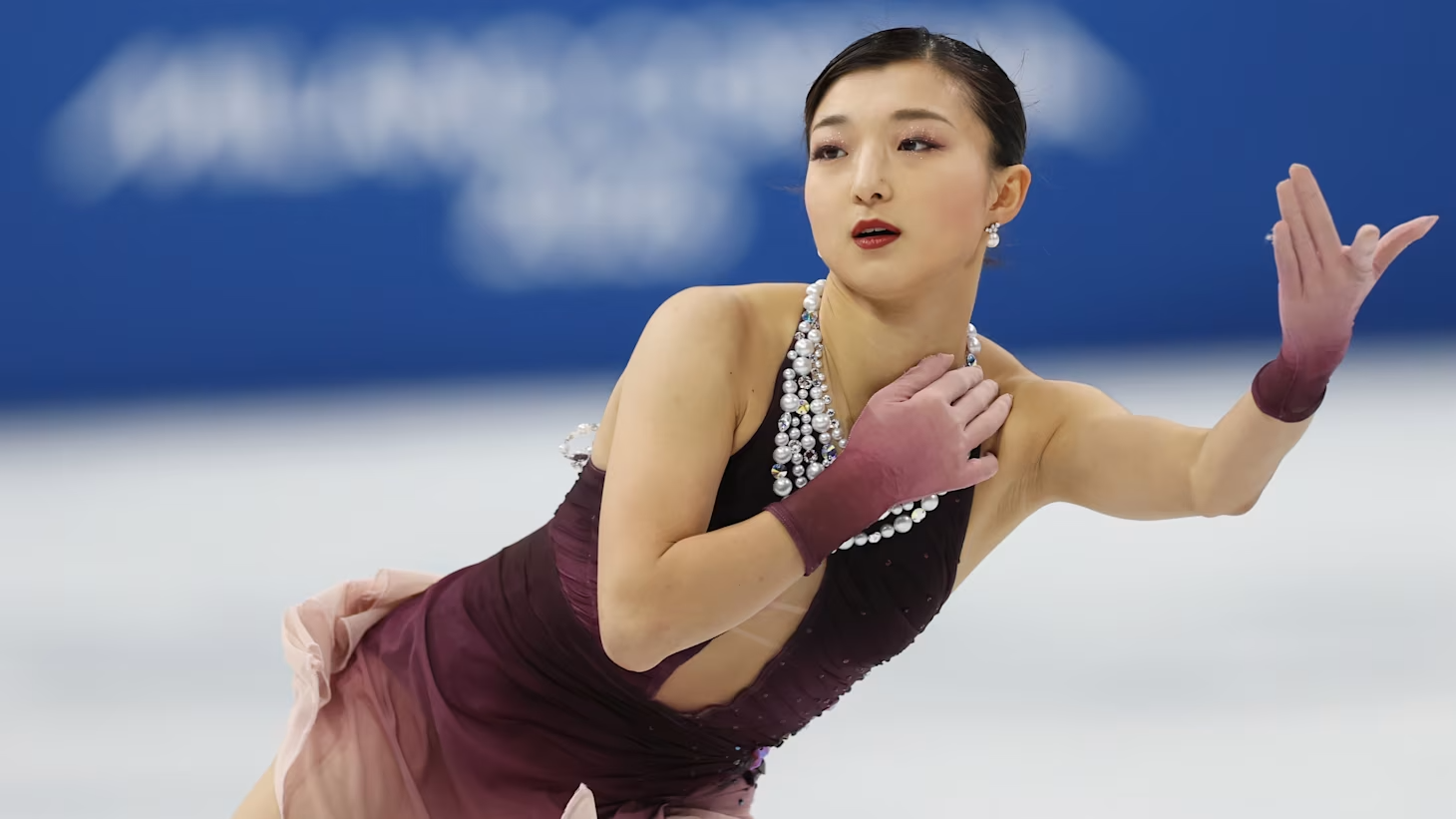 A patinadora japonesa Kaori Sakamoto, faz a sua apresentação no programa longo – Foto: ISU (International Skating Union) – Fonte: Olympics (2026)