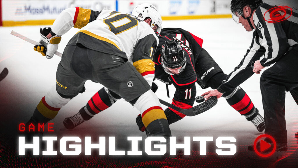 Jogo 1 da final da Stanley Cup 2026, entre as equipes do Vegas Golden Knights e Carolina Hurricanes -VGK@CAR, SCF-Fonte: NHL (2026)