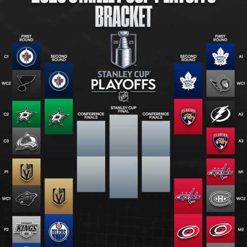 A chave da segunda fase dos playoffs da Staley Cup 2025 – Fonte: Reddit (2025)