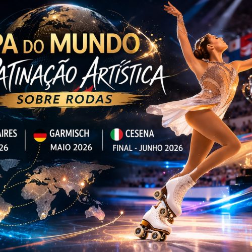 Arte de uma competidora feminina desenvolvida por IA (ChatGPT), com instruções fornecidas pela Ice Hockey Br (2026)