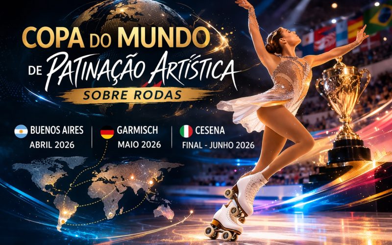 Arte de uma competidora feminina desenvolvida por IA (ChatGPT), com instruções fornecidas pela Ice Hockey Br (2026)