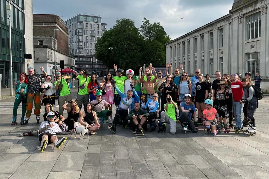 Grupo de Patinação Slick Willies de Londres – Fonte Slick Willies (2025)