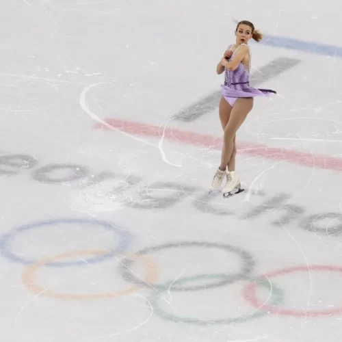 Isadora em sua apresentação na olimpíada de inverno de PyeongChang 2018 – Fonte: Montclair (2018)