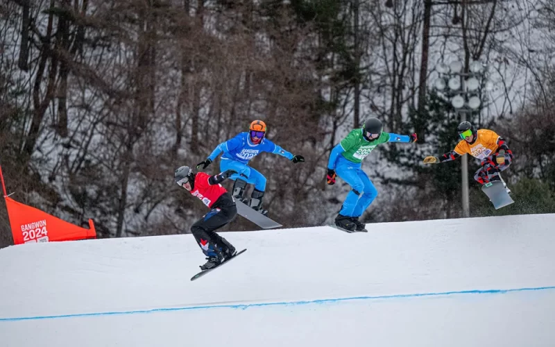 Competidores de Snowboard cross em Gangwon-2024 – Fonte: fis-ski.com (2024)