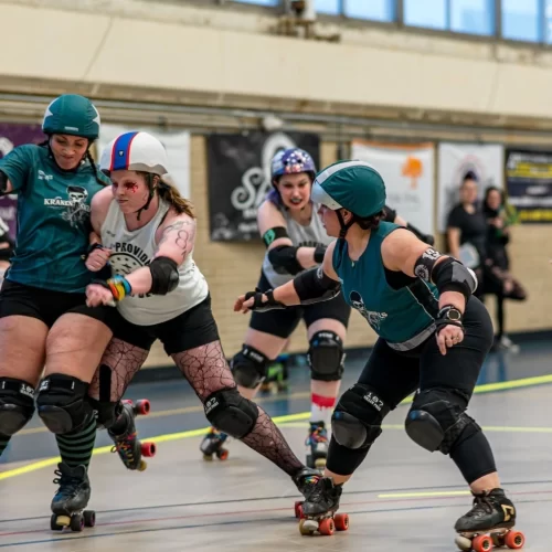 Jogo Feminino de Roller Derby – Fonte: Providence Roller Derby (2025)