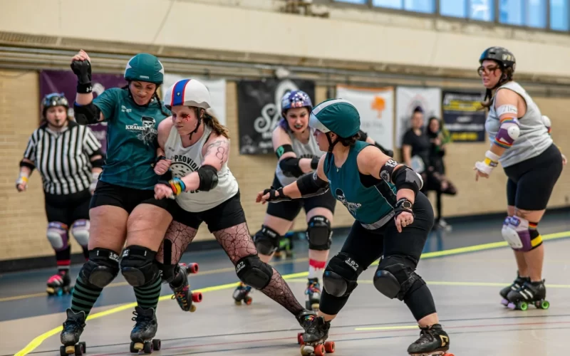 Jogo Feminino de Roller Derby – Fonte: Providence Roller Derby (2025)