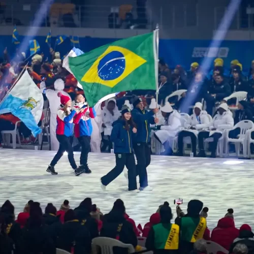 Abertura dos Jogos Olímpicos de Inverno da Juventude –  Fonte: Marina Ziehe/COB  – Fonte: Agência Brasil (2024)