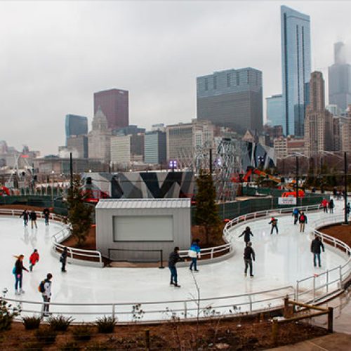 PISTAS DE PATINAÇÃO NO GELO EM CHICAGO