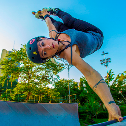 FABIOLA DA SILVA ÍCONE DA PATINAÇÃO INLINE STREET